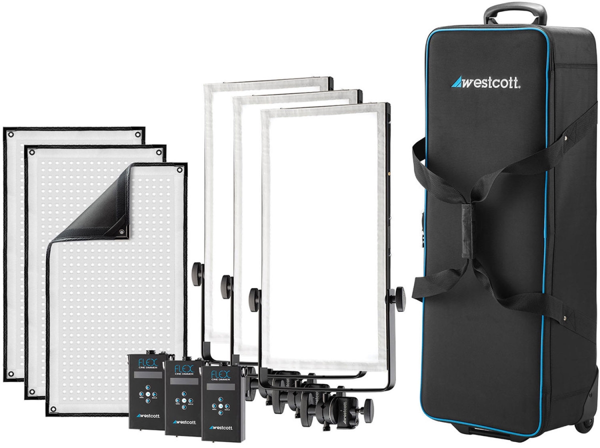 Picture of Westcott WES-7661 1 x 2 ft. Flex Cine Daylight Peter Hurley Kit