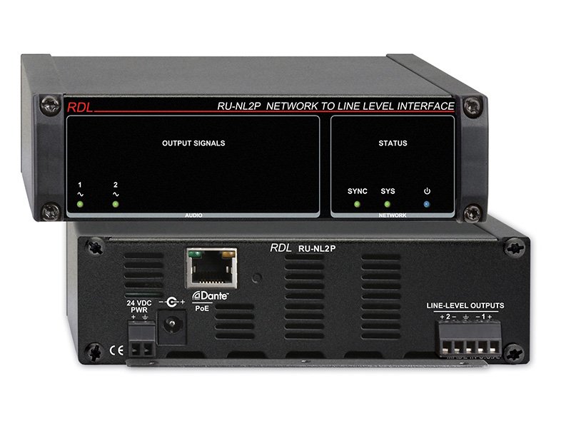 RDL-RU-NL2P Network to Line Level Interface - PoE