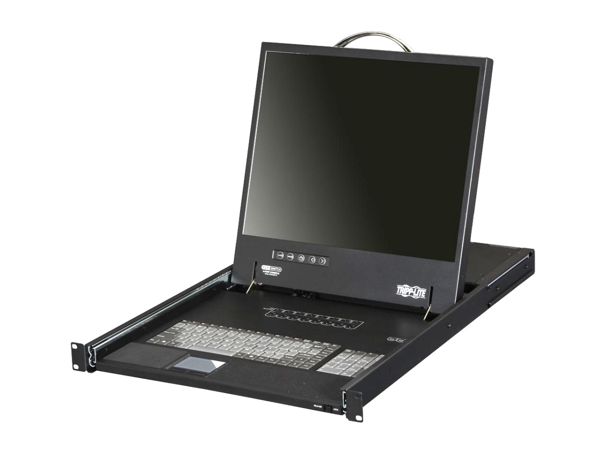 Tripp Lite TRL-B040-008-19 19 in. NetController 8-Port 1U Rack-Mount Console KVM Switch with LCD