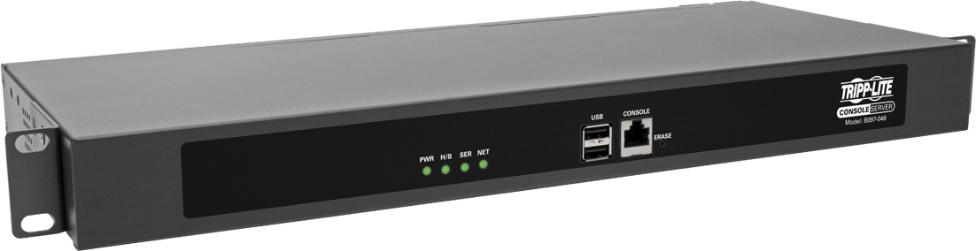 Tripp Lite TRL-B097-048 Serial Console Server 48-Port 2 USB Ports Dual GbE 4 Gb Flash 1U