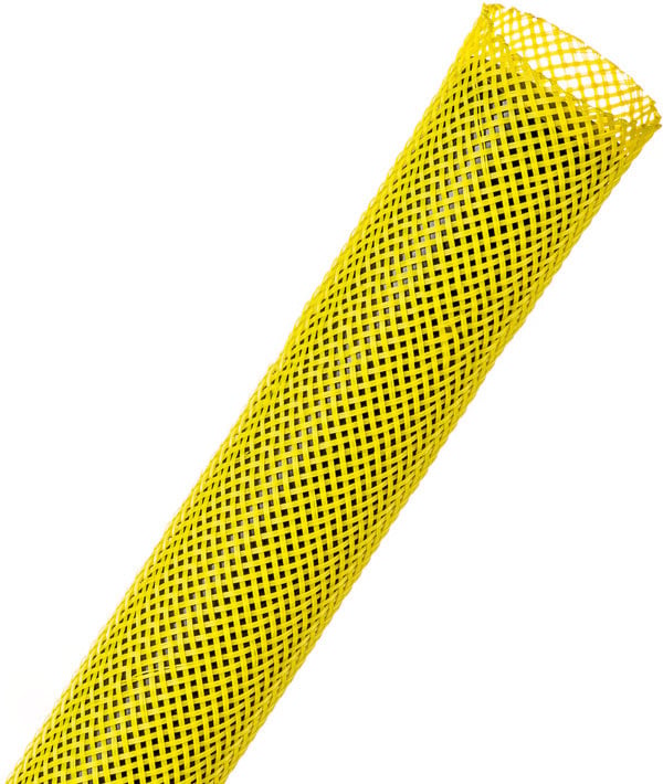 TFX-PTN0-75NY General Purpose Expandable Braided Sleeving, Neon Yellow - 250 ft.