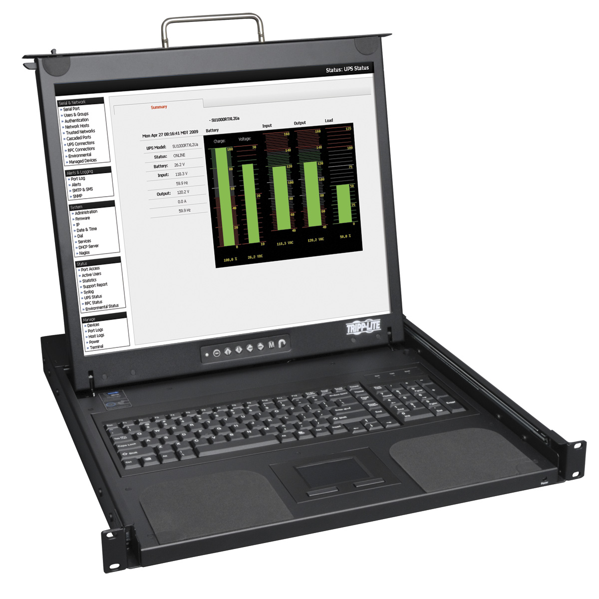 Tripp Lite TRL-B021-00019SH Short-Body Rackmount Console 1U with 19 in. LCD