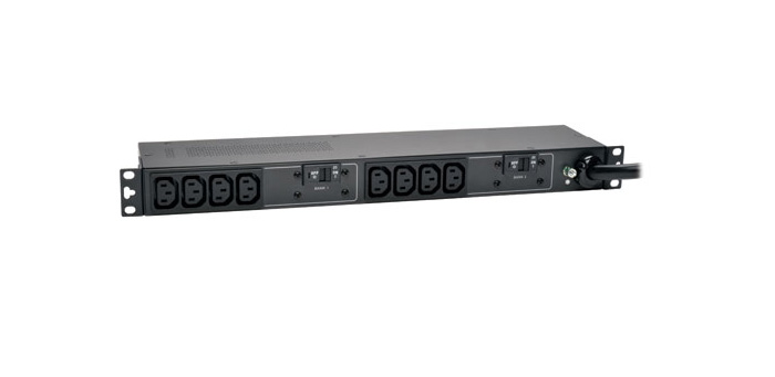 Tripp Lite TRL-PDUH32HV 7.4 kW Single-Phase Basic PDU 230V Outlets 10 C13 IEC309 32A Blue 12 ft. Cord 1U Rackmount