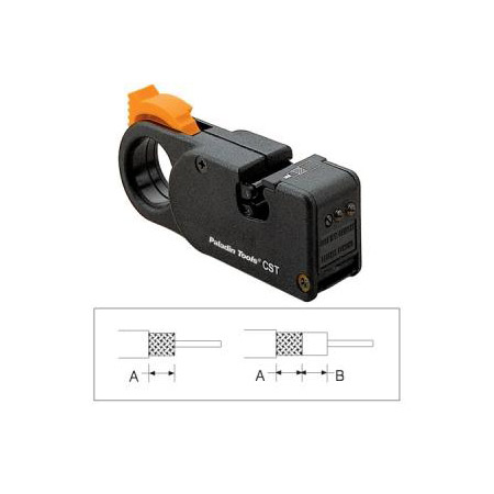 PAL-1247 PA 3-Level Coaxial Cable Stripping Tool - Braid- 0.327 & Dielectric 0.146
