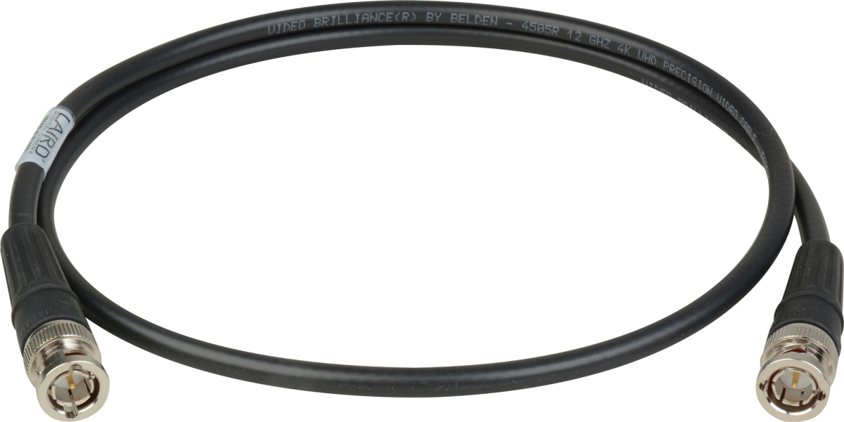 4505R-B-B-BK-100 12G-SDI-4K UHD Single Link BNC Cable, Black - 100 ft.