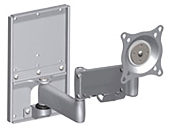 Height Adjustable Metal Stud Wall Mount, Silver