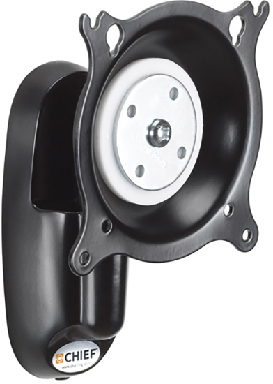 Pivot & Tilt Wall Mount - Single Monitor - Black
