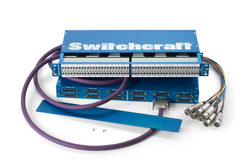SW-9625 StudioPatch 96 Patch Points to DB25-Programmable Grounds