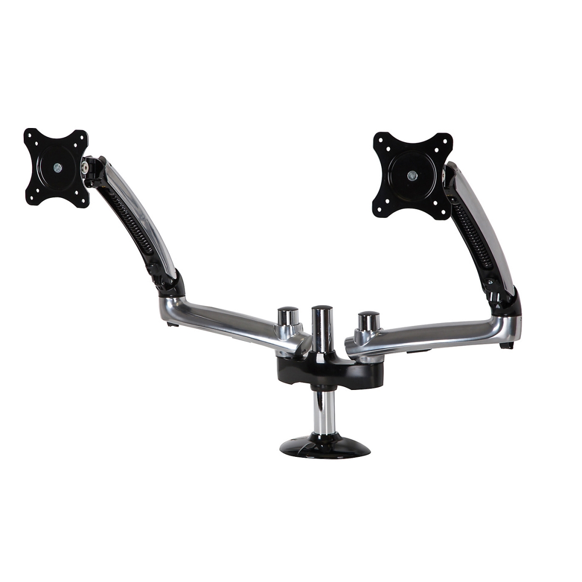 PER-LCT620AD-G Dual Desktop Mount for Up to 29 in. Monitors with Grommet Base