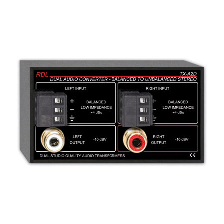 Picture of Radio Design Labs RDL-TX-A2D Dual Audio Converter-Balanced to Unbalanced