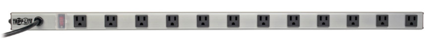 Tripp Lite TRL-PS3612RA 15 ft. 12 Right-Angle Outlet Vertical Power Strip 120V 15A Cord 5-15P-36 in.