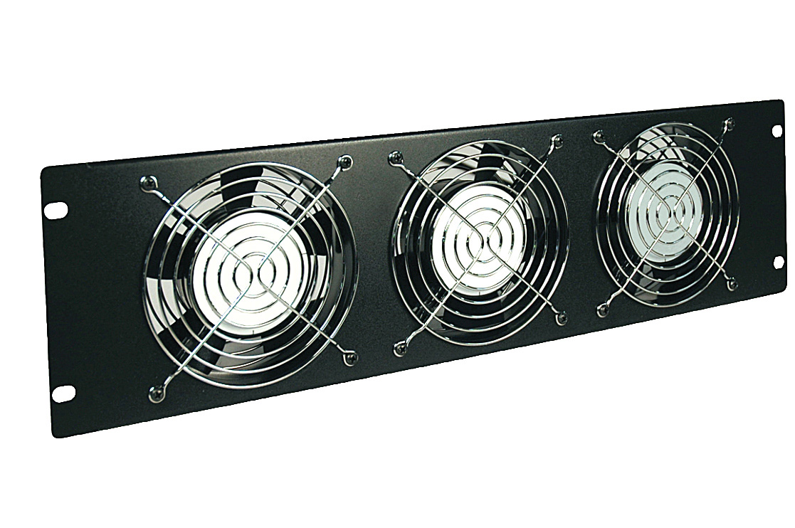 Tripp Lite TRL-SRFAN3U Rack Enclosure Cabinet Fan Panel Airflow Management 120V 3URM