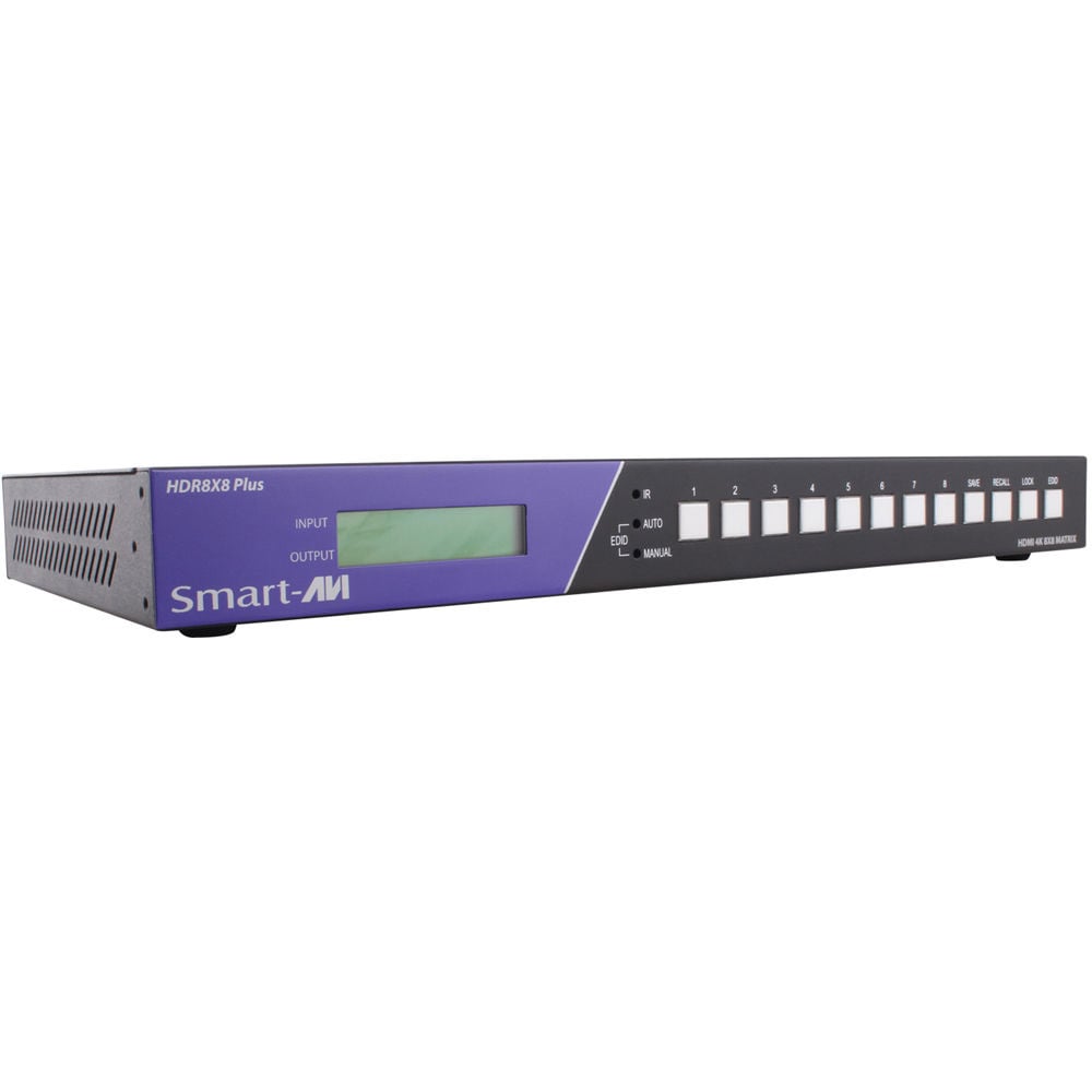 SAVI-HDR-8X8-PLS 4K Resolution 8x8 HDMI Matrix Switch with IR Remote