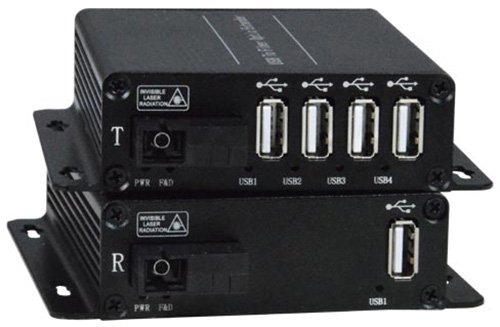 Picture of Network Technologies NETT-USB2-FOSC-4 Extend Four USB Devices Up to 820 ft. Using a Single SC Singlemode or Multimode Fiber Optic Cable