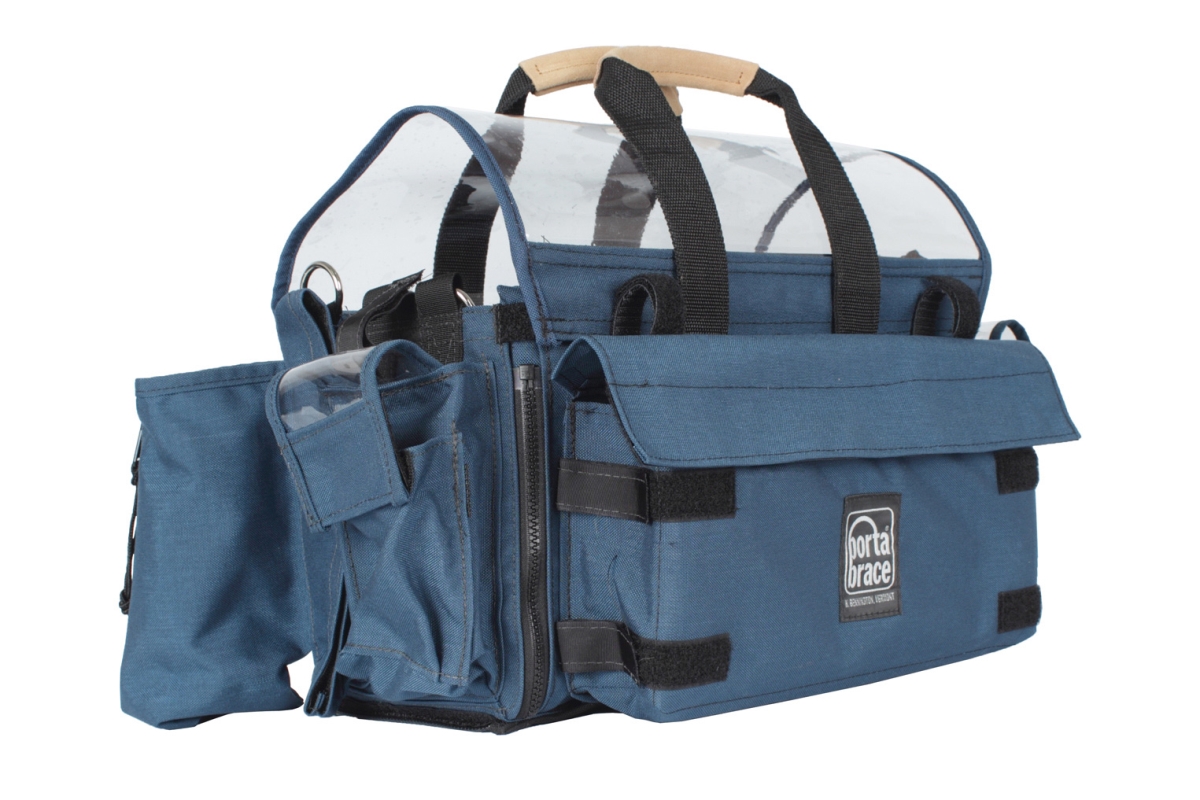 Portabrace PBR-AO-2XBH Audio Organizer Includes AH-2H Harness No Strap Multiple Setups, Black - Large