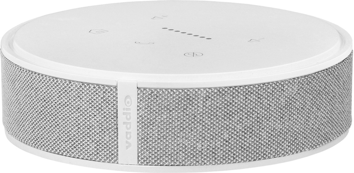 VAD-99985000000W TableMIC Microphone with Capacitive Touch Control & Acoustical Fabric Wrap, White