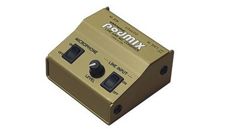Picture of Whirlwind WW-PODMIX 3.5 mm Passive Mixer Microphone Input & RCA Inputs