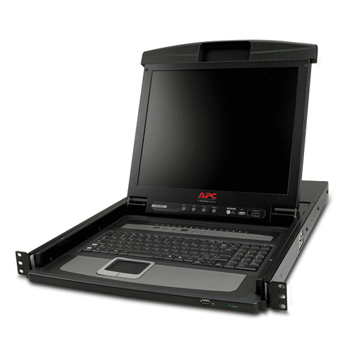 Picture of APC APC-AP5816 17 in. Rack LCD Console with Integrated 16-Port Analog KVM Switch