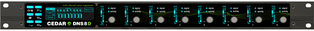 CEDA-DNS-8-D Multi-Channel Dialogue Noise Suppressor with Dante -  CEDAR Audio