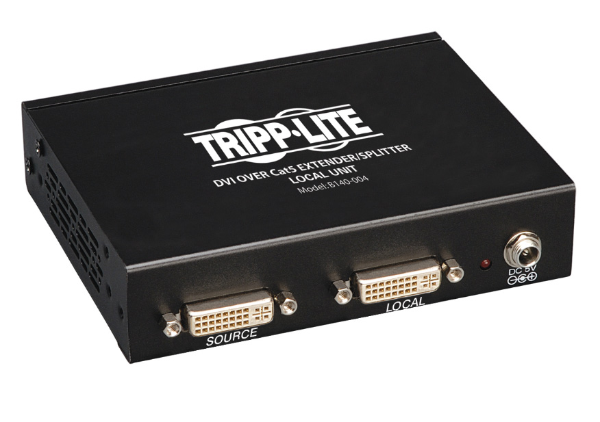 Picture of Tripp Lite TRL-B140-004 4-Port DVI Over Cat5-Cat6 Extender Splitter Video Transmitter 1920 x 1080 at 60Hz Up to 200 ft.