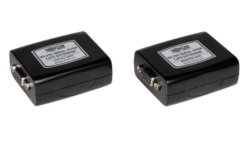 Tripp Lite TRL-B165-101 Serial Over Cat5-Cat6 RS232 Extender Transmitter & Receiver Up to 3280 ft.
