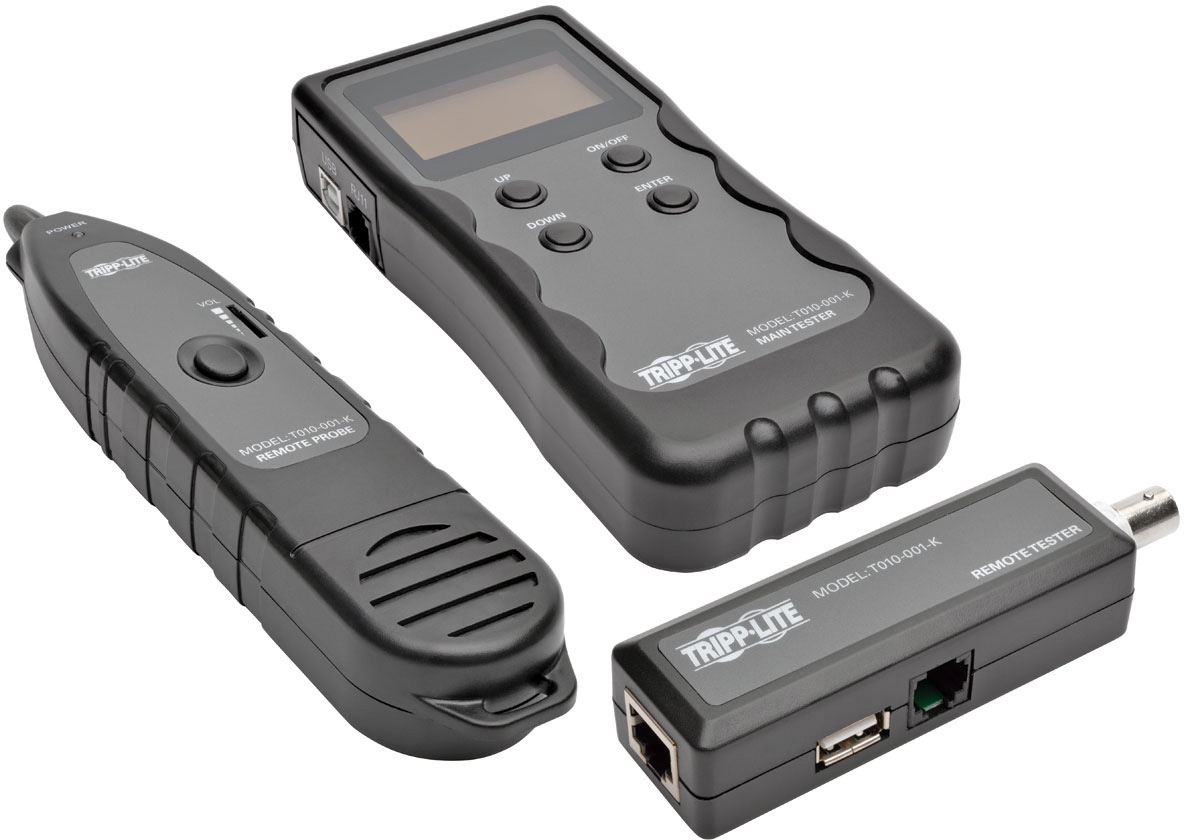 Tripp Lite TRL-T010-001-K Multi-Function Cable Tester with Wire Tracker - RJ45 RJ11 BNC USB