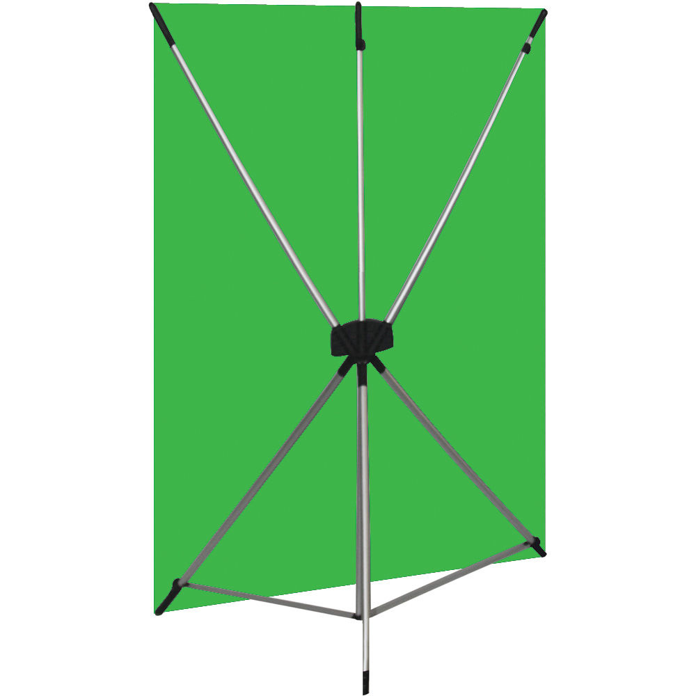 5 x 7 ft. X-Drop Wrinkle-Resistant Backdrop - Chroma-Key Green Kit
