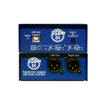 Picture of ARX America ARX-USB-1 Audibox USB DI USB to Transformer Balanced Stereo XLR