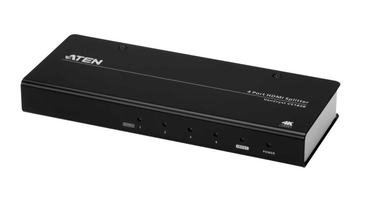 Picture of Aten ATEN-VS184B 18Gbps 4 Port True 4K HDMI Splitter with HDCP 2.2