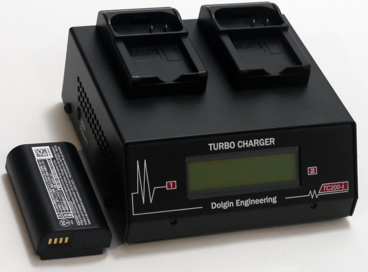 Picture of Dolgin Engineering DOLG-TC200PANBJ3 1-i-TDM 2 Position Battery Charger - DMW-BLJ31-Panasonic Lumix DC-S1&#44; DC-S1R & DC-S1H