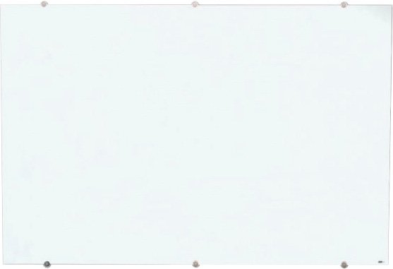 60 x 40 in. Magnetic Wall-Mounted Glass Board