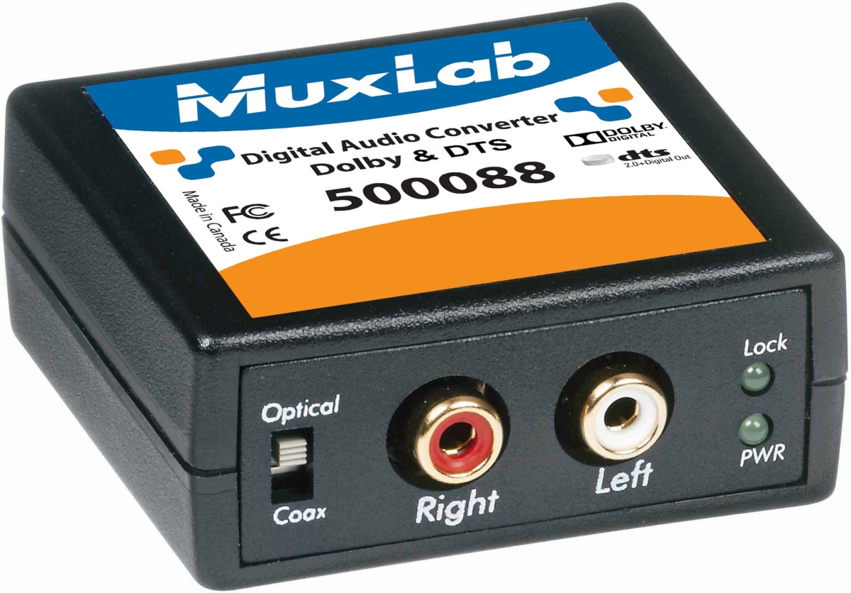 Picture of MuxLab MUX-500088 Digital Audio 5.1-Channel & DTS Converter
