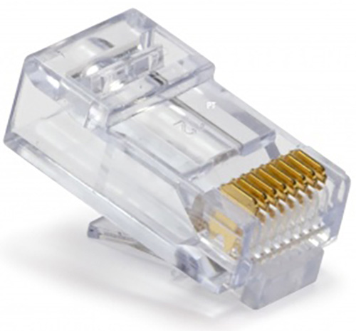 EZ-RJ45 CAT6 Connectors for Solid or Stranded Conductors - 100 Jar Per Pack