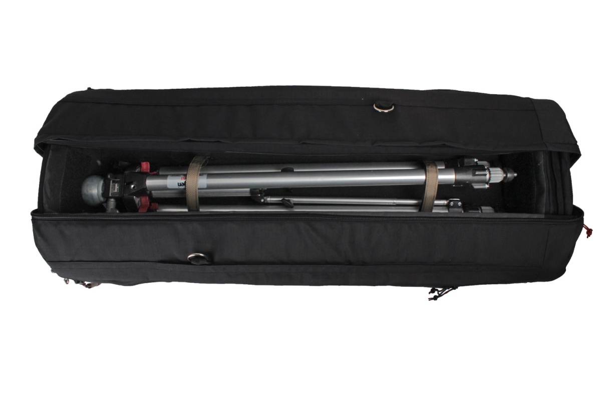 Portabrace PBR-TSB-38BOR Tripod Shellpack with Off-Road Wheels, Black - 38 in.