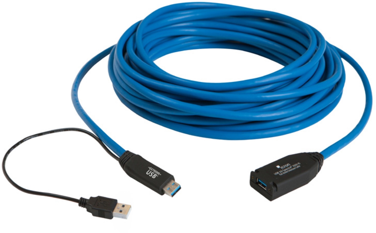 Picture of Icron ICR-3001-15 USB 3.0 Spectra 3001-15 1-Port 15 m Active Copper Extension Cable