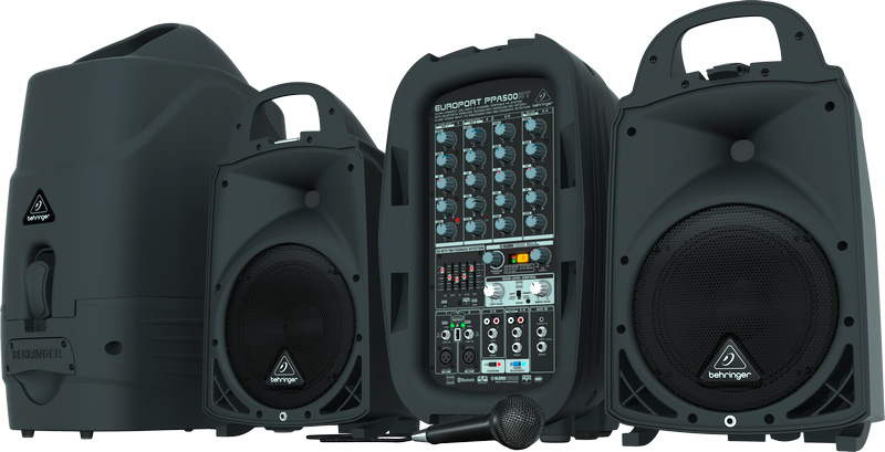 Picture of Behringer BEH-PPA500BT Ultra-Compact 500 watt 6-Channel Portable PA System