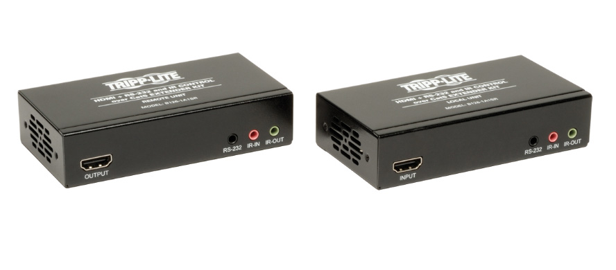Tripp Lite TRL-B126-1A1SR HDMI Over Cat5-Cat6 Extender Kit with Serial & IR Control- TX-RX 4K x 2K- Up to 328 ft.