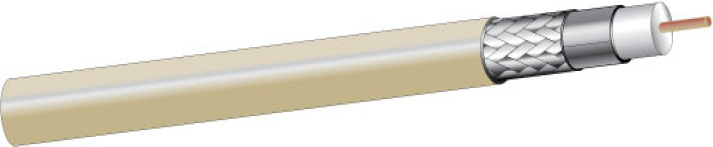 WP-256100 RG6-U CCS CATV Dual Shield Plenum Cable, Ivory - 1000 ft.