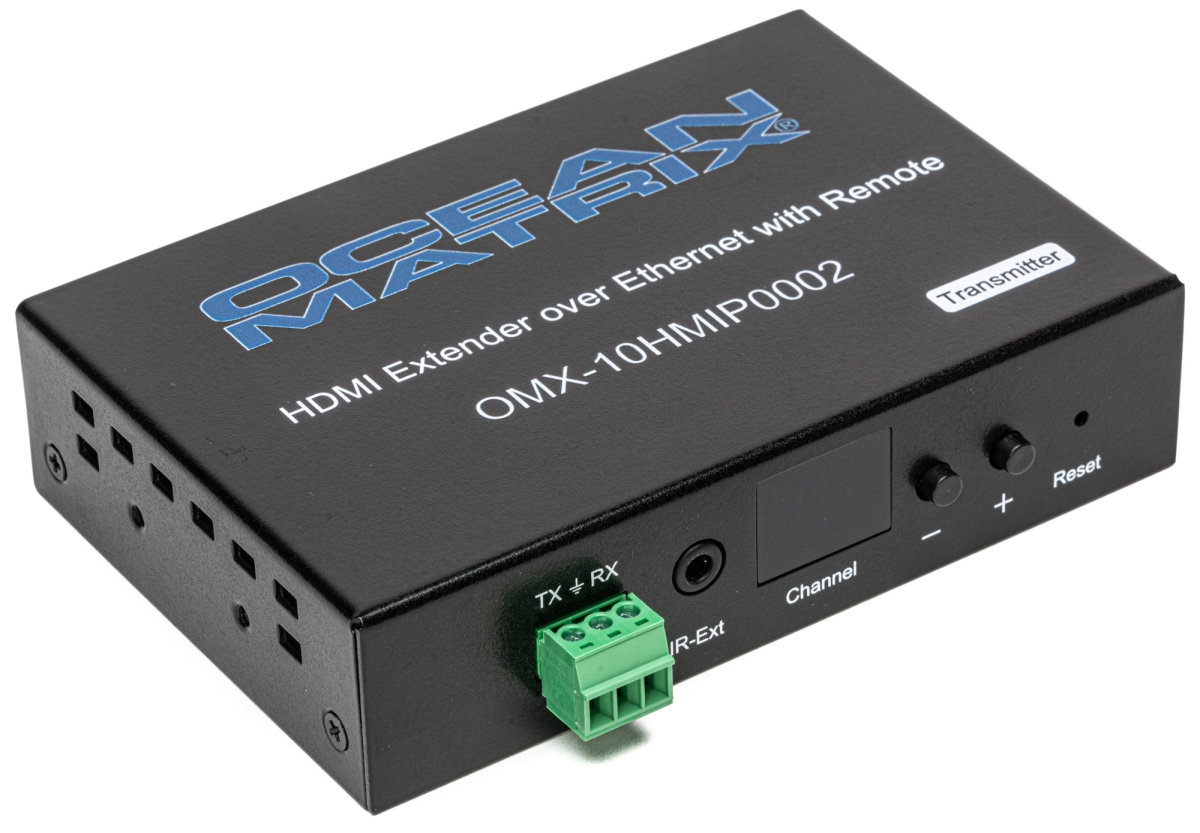 Picture of Ocean Matrix OMX-10HMIP0002 H.264 1080P-60 HDMI Over IP Extender with PoE Rs-232 IR Transmitter Only