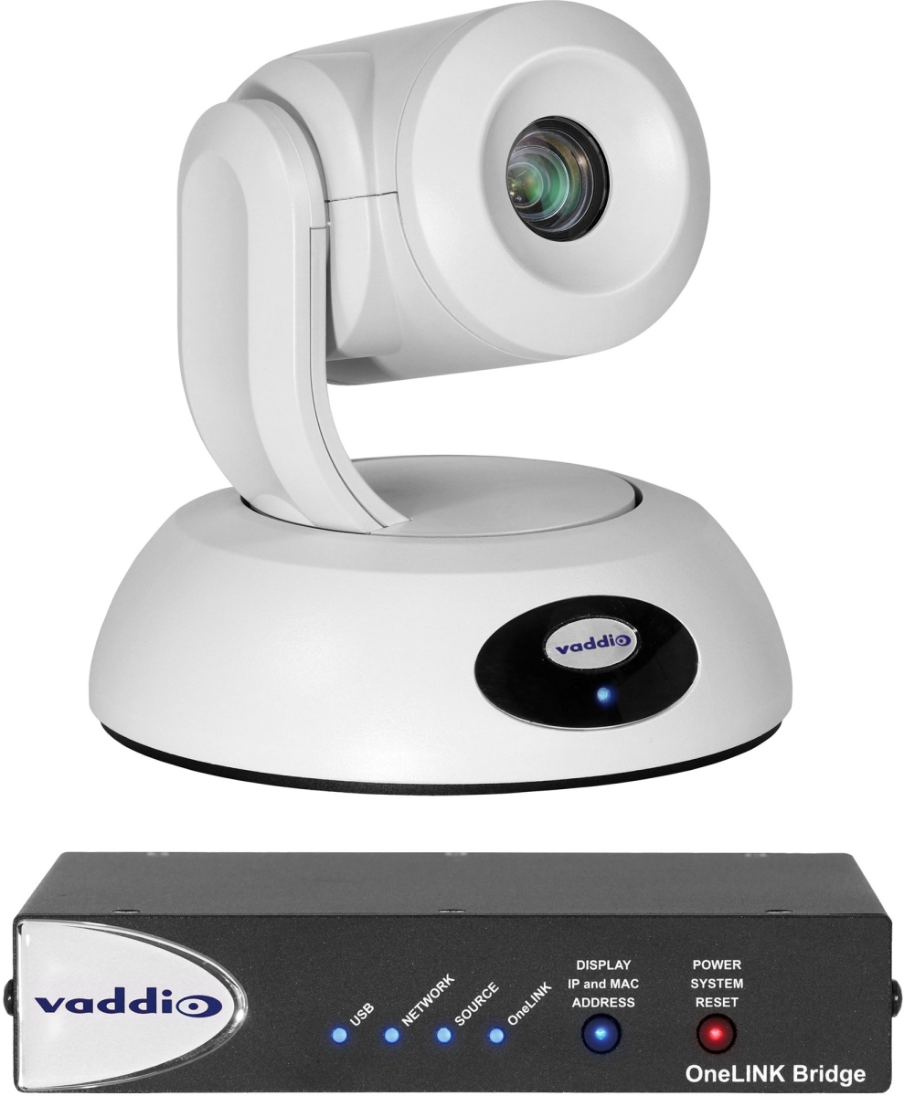 Picture of Vaddio VAD-99999600200W Roboshot Elite Series 12E HDBT Onelink Bridge System - White