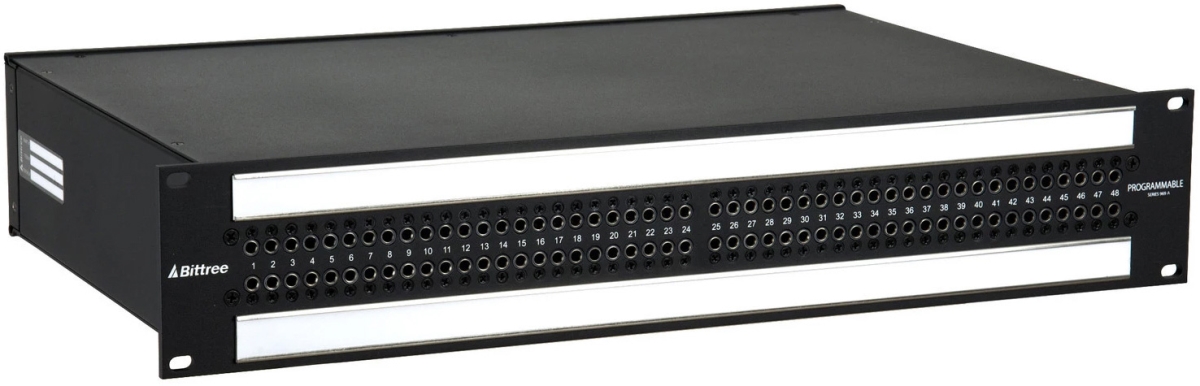Picture of Bittree BIT-B96DCHNAITE3 M2OU7B 969A554 7 in. 2 Ru 2x48 Mono Spaced Chassis Bantam Patchbay, Black