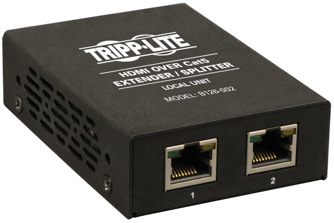 Tripp Lite TRL-B126-002 2-Port HDMI Over Cat5-Cat6 Extender & Splitter