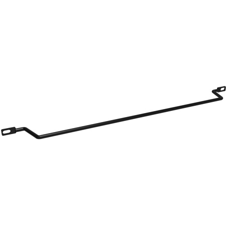 0.25 in. & 2 in. OS Cable Lacing Bar, Black - Pack of 10