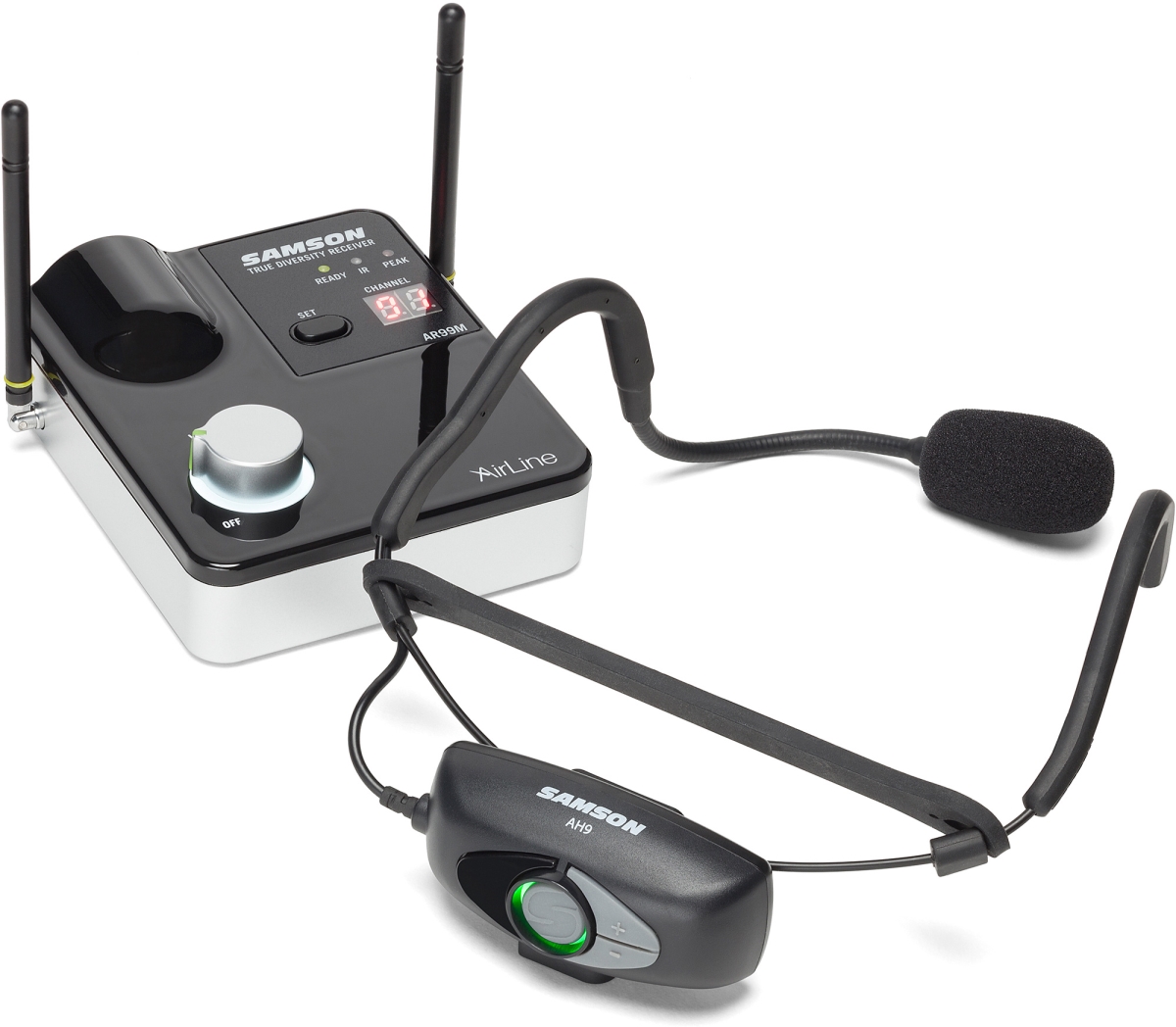Picture of Samson Technologies SAM-SWC99AH9SQED Airline 99 Wireless Headset Mic System with AH9 Micro Transmitter & Qe Headset Mic-D Band 542-566Mhz