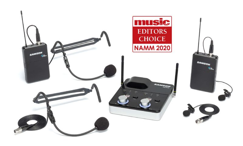 SAM-SWC288MPR-K Concert 288m Presentation Mic System with 2x Bodypack Trans, 2x HS5 Headset Mics & 1x LM7 Lav Mic -K Band