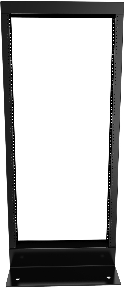 HMND-RB-2P24 24U Double-Tapped Welded Steel 2-Post Open Frame Rack