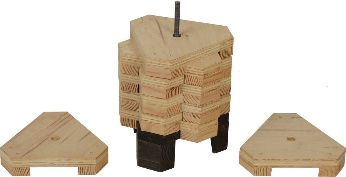 MSE-259570 2 in. Elephant Block Set with Holder - 10 Piece