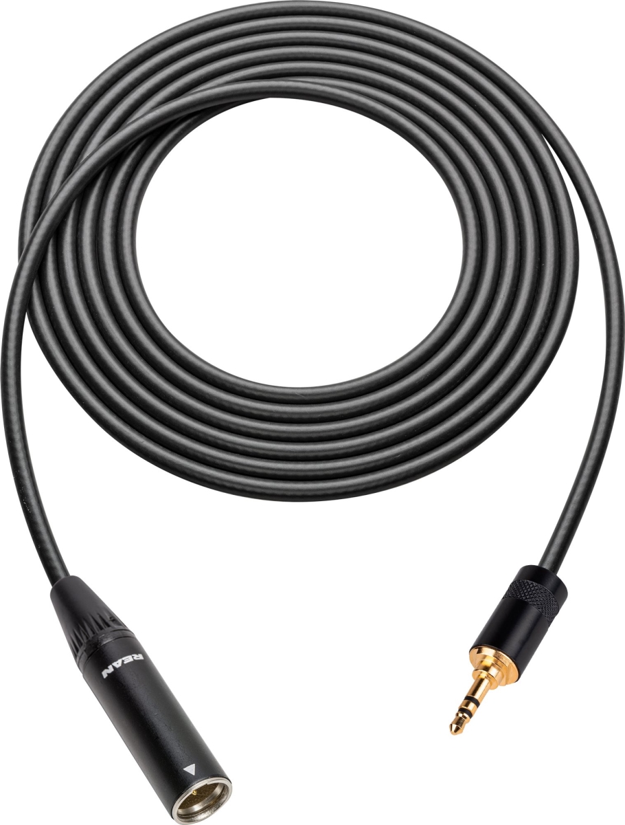 SC250T3MZ TRS Plug to 3-Pin Mini XLR Analog Audio Cable - 250 ft. & 3.5 mm