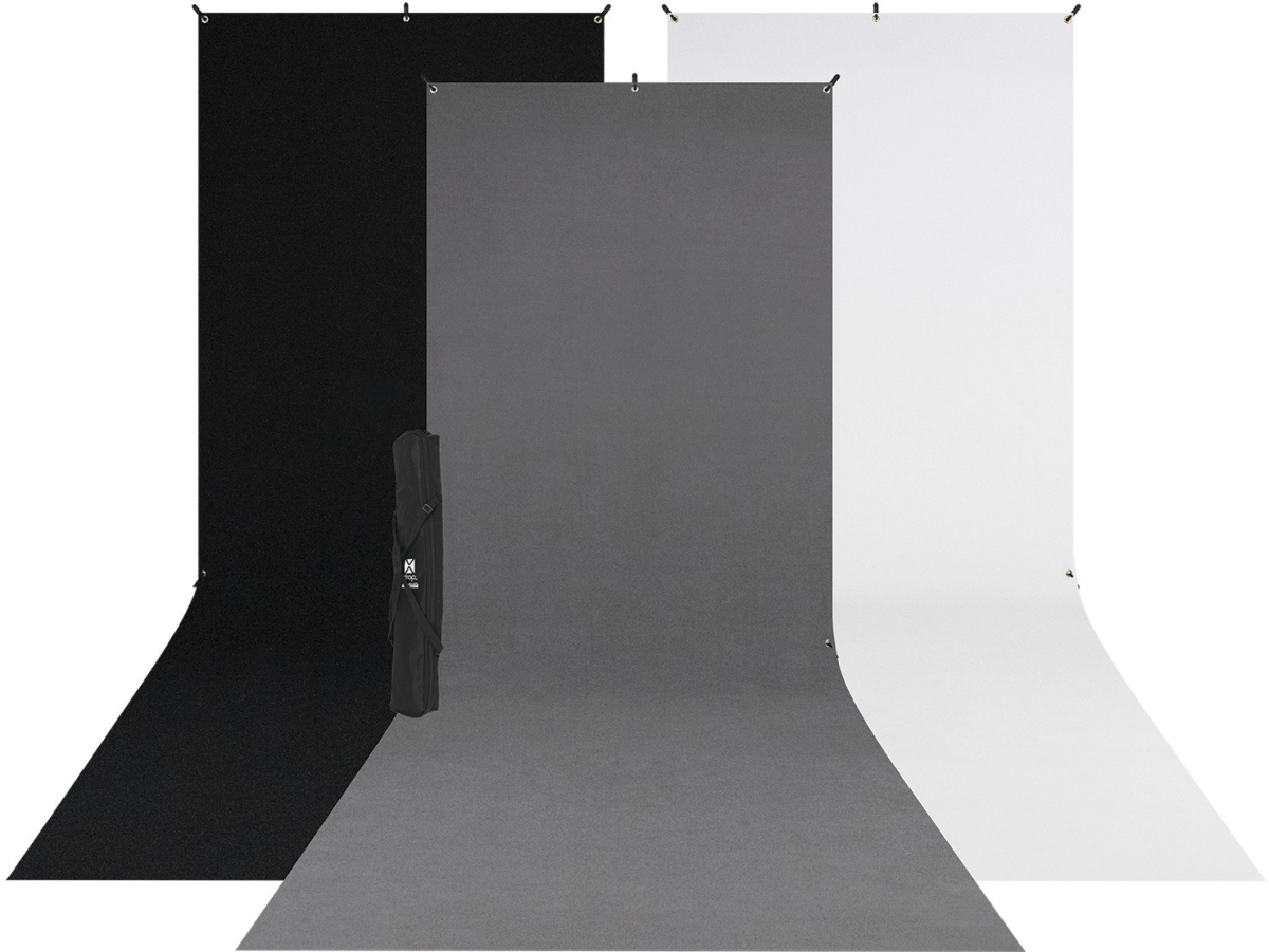 X-Drop 3-Pack Sweep Backdrop Kit - 5 x 12 ft.