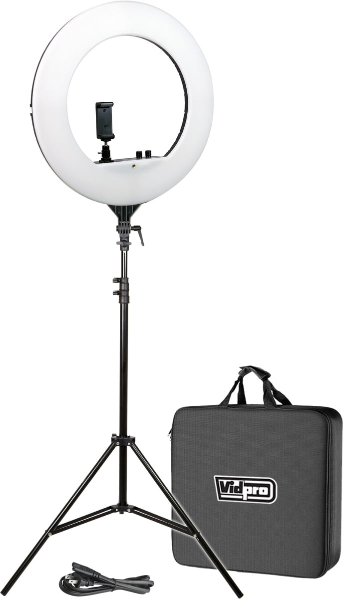 LED 18 in. Ring Light Kit with Stand & Case